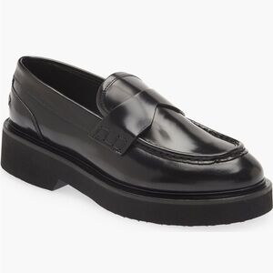 Aquatalia Maura Abrasivato Lug Sole Loafers